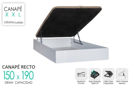 Sommier abatível 150x190 RECKTO Branco