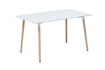 Moderna mesa de centro fixa 130x80 com pernas em faia ao MELHOR PREÇO