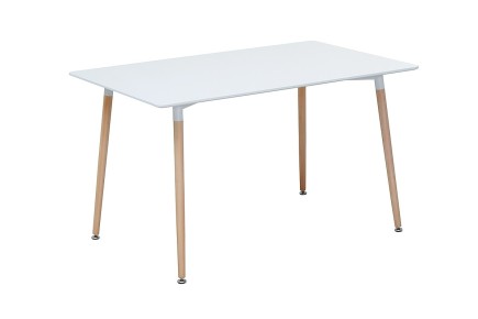 Mesa comedor NORDIC Blanca rectangular