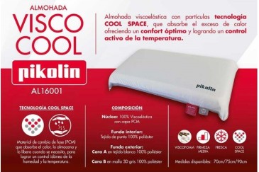 PIKOLIN VISCOELASTIC Almofada Visco Cool 70 cm