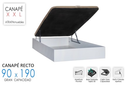 Sommier abatível 90x190 RECKTO Branco