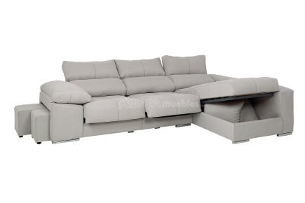 Sofá chaise longue COPI em cinzento elegante ao MELHOR PREÇO