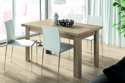 Mesa de jantar retangular extensível LOGAN em cor Cambriana 140x90 extensível até 240 ao MELHOR PREÇO