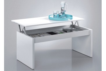 Mesa de centro elevable DRAKO color Blanco al MEJOR PRECIO