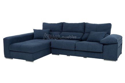 Sofá chaise longue COPI na elegante cor azul ao MELHOR PREÇO