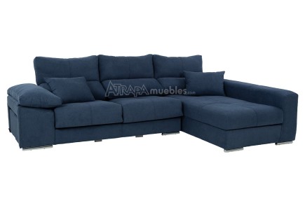 Sofá chaise longue COPI na elegante cor azul ao MELHOR PREÇO