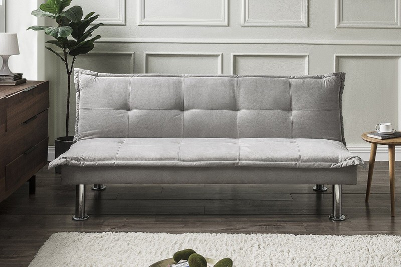 Sofa Cama Comfort Sistema clic clac en gris - Agaval