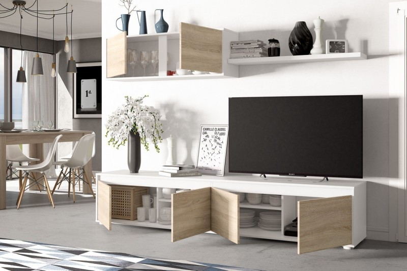 Pack Muebles Salón City Roble Kronberg 