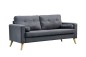 Conjunto de sofá de 3+2 lugares ALVIN cinzento claro