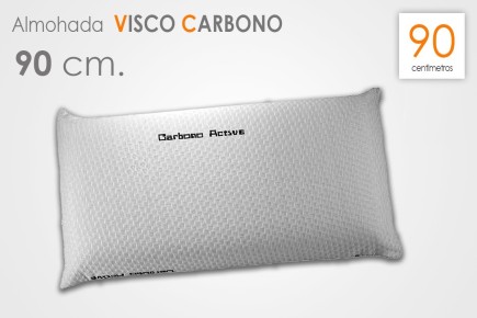 Almofada VISCOELASTIC com capa de carbono de 90 cm