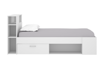 Cama juvenil LANKA compacta 90X190 Branco