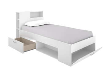 Cama juvenil LANKA compacta 90X190 Branco