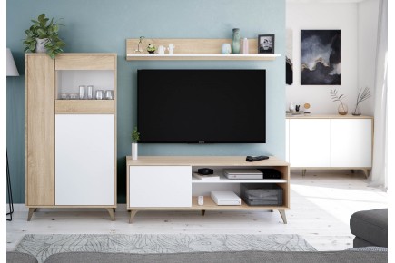 Pack SAVING TV Lounge KIKUA Plus + Showcase 3 Portas