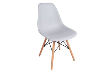 Conjunto de 4 cadeiras de design em cinzento