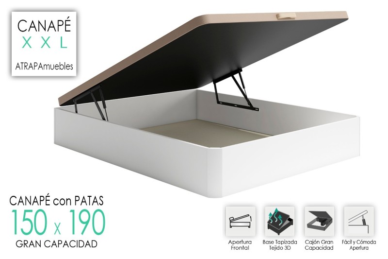 Canapé personalizable Full Medidas canapés 150 x 190 cm Tipo de sobre Base  tapizada | Kenayhome