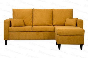 Sofá Chaiselongue de Diseño 3P reversible en color MOSTAZA al MEJOR PRECIO