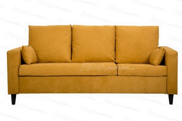 3P Design Sofá Chaiselongue reversível em cor MOSTARDA ao MELHOR PREÇO