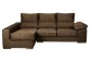 Chaiselongue esquerdo GOYA Castanho chocolate