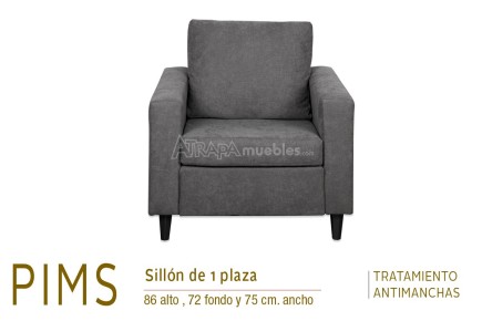 Chaiselongue PIMS Gris Reversible