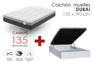 Base de arrumação RECKTO + colchão 135X190 ao MELHOR PREÇO