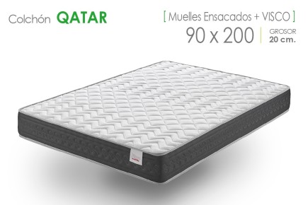 Colchão QATAR Pocketsprings e Visco 90x200