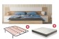 Pack SAVING Mediterrâneo Quarto + Base de cama com pernas + Colchão Visco SMART 135x190