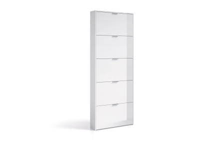 Sapateira 5 portas em Branco Brilhante (EFEITO LACQUER) ao MELHOR PREÇO