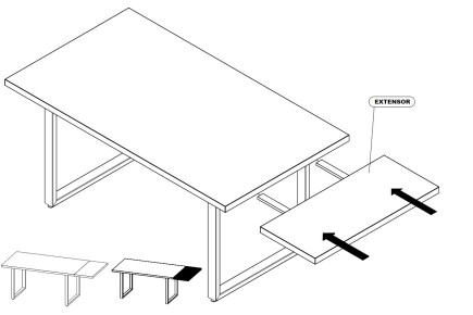 Extensor de mesa de 40 cm