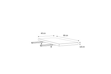 Extensor de mesa de 40 cm