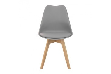 Conjunto de 4 cadeiras BEECH Design em cinzento