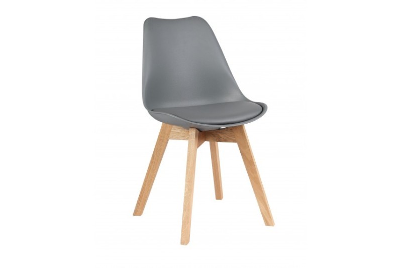 4 sillas BEECH Diseño Gris