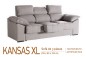 Sofá 3 Placas KANSAS XL 235 Cm Gris