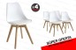 PACK Mesa ASTRID + 4 cadeiras BEECH Design branco