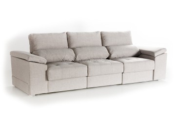 Sofá 3 lugares MINERVA 240 cm Gris (Cama) al MEJOR PRECIO