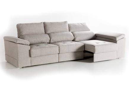 Sofá 3 lugares MINERVA 240 cm Gris (Cama) al MEJOR PRECIO