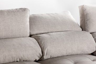 Sofá 3 lugares MINERVA 240 cm Gris (Cama) al MEJOR PRECIO