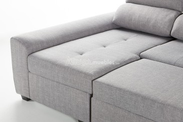 Sofá chaiselonge Cama ROSALIA Gris al MEJOR PRECIO