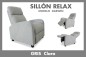 Sillón Reclinável DARWIN Push Back Gris Claro