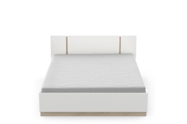 Cama WATSON 140x190 nas cores Branco e Carvalho ao MELHOR PREÇO