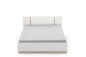 Cama WATSON 140x190 Blanco/Roble