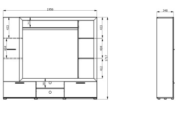 Mobiliário para sala de estar - sala de jantar moderna LORCA ao MELHOR PREÇO