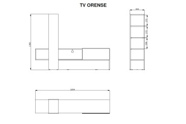 Mobiliário de sala de estar TV ORENSE