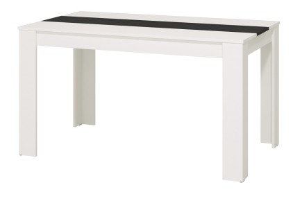 Mesa de salón - comedor 135x80 cm. en Blanco y Gris