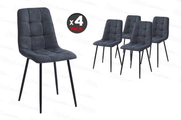 4 cadeiras SAROTO cinzento escuro