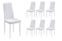 6 sillas salón YURI Blanco