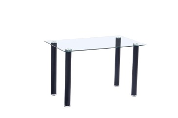 Mesa de vidro transparente SHADE preto