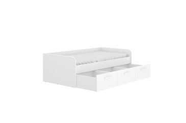 Cama juvenil compacta MEK 90X190 Blanca