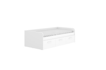 Cama juvenil compacta MEK 90X190 Blanca