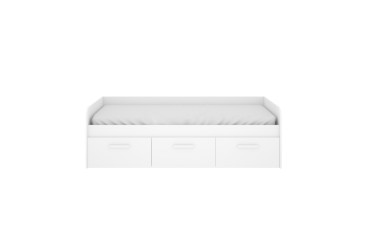 Cama juvenil compacta MEK 90X190 Blanca