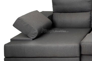 Sofá chaiselonge Rinconera convertible en Cama ITALIA Gris al MEJOR PRECIO